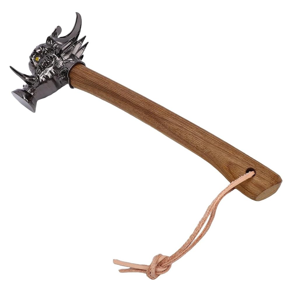 Jnchdghwa As Shown Wild Boar Hammer Nail Hammer With High Quality Stainless Steel Head And Wooden Handle For Camping Diy Projects