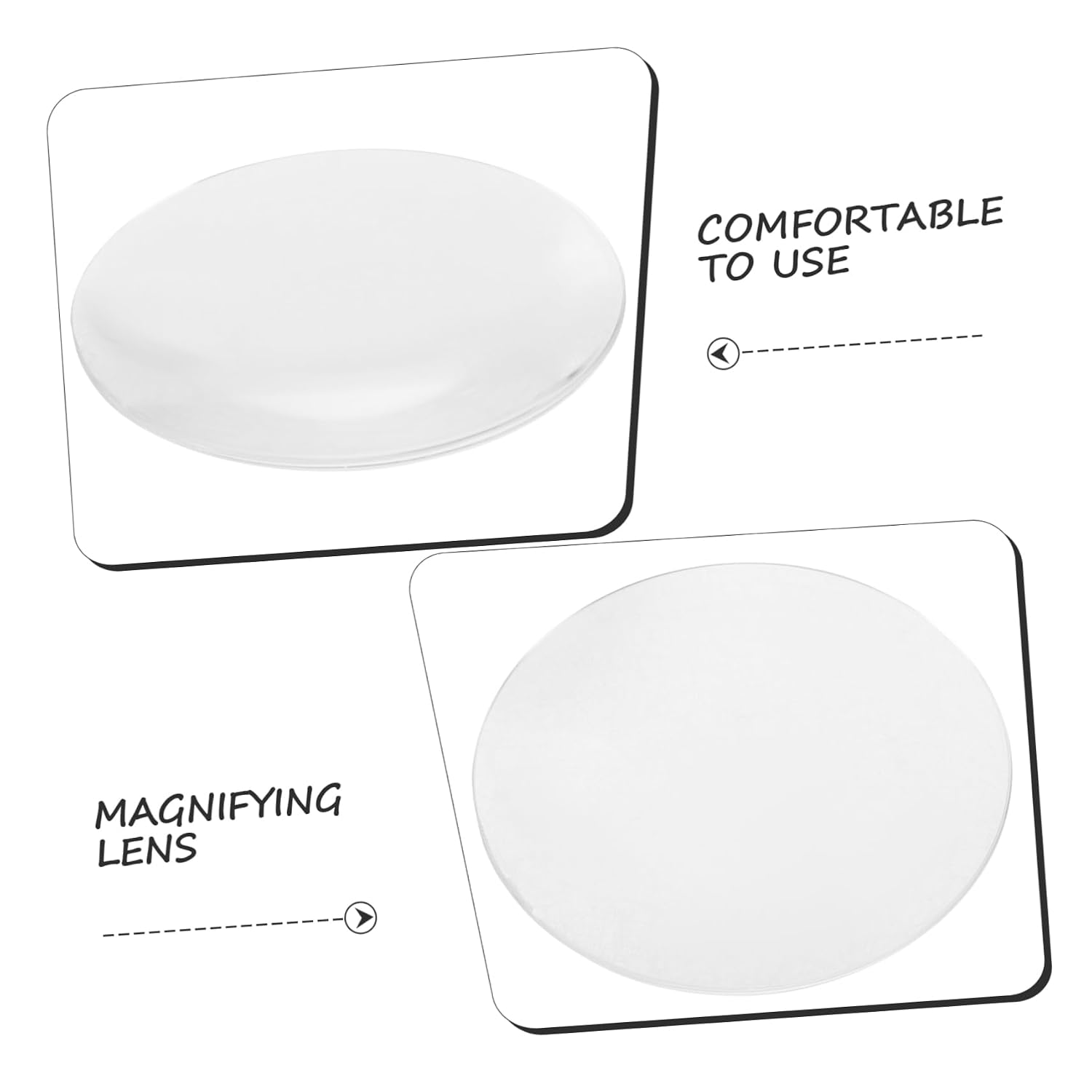 Double Convex Optical Lens Glass Teaching Tool for Science Demos