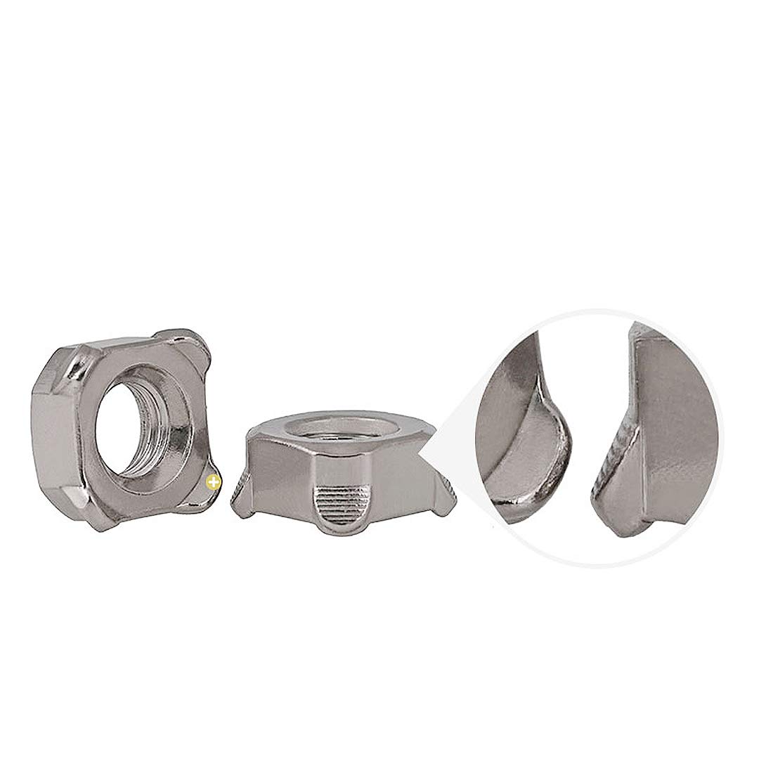 Dadi Quadrati M8 In Acciaio Inox 304 - Confezione Da 30 Pezzi