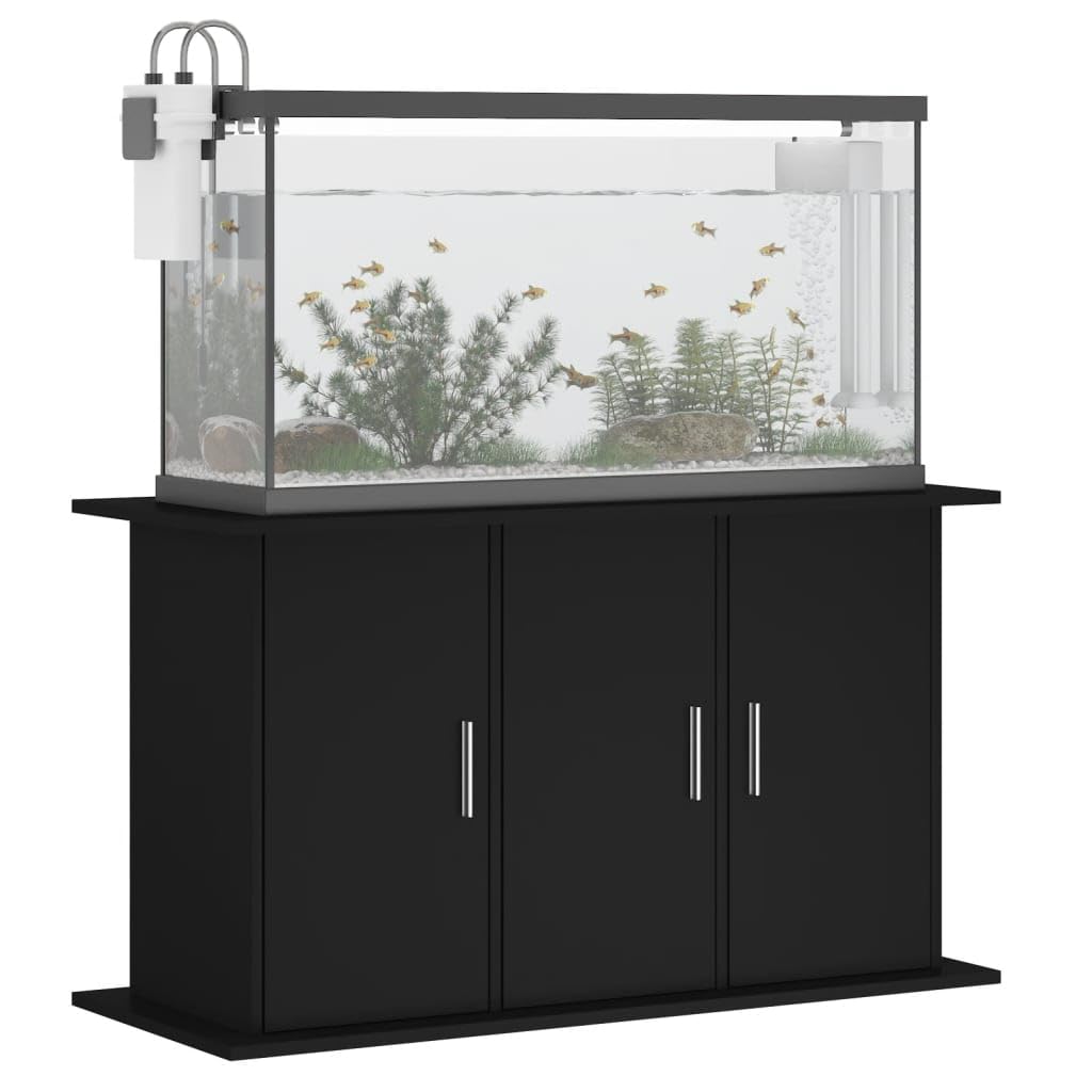 Toshilian Meuble pour Aquarium, Support pour Aquarium Meuble pour Aquariophilie Support pour aquarium noir 101x41x58 cm bois d'ingénierie
