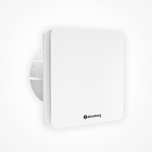atomberg Studio Exhaust Fan 150mm (6 Inches) | BLDC Motor | 6.8W| Low Noise | 2000 RPM| Ideal for Bathroom,Kitchen | Easy to Clean | Installation-Round Cut (153mm) | 2 Years Warranty | (Gloss White)