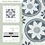 16-Pack Peel and Stick Floor and Wall Tile for Kitchen Bathroom, 9" x 9" Stone Composite Self Adhesive Vinyl Flooring Patterned Blue Waterproof Backsplash Tile, Cover 9.12 Sq Ft.