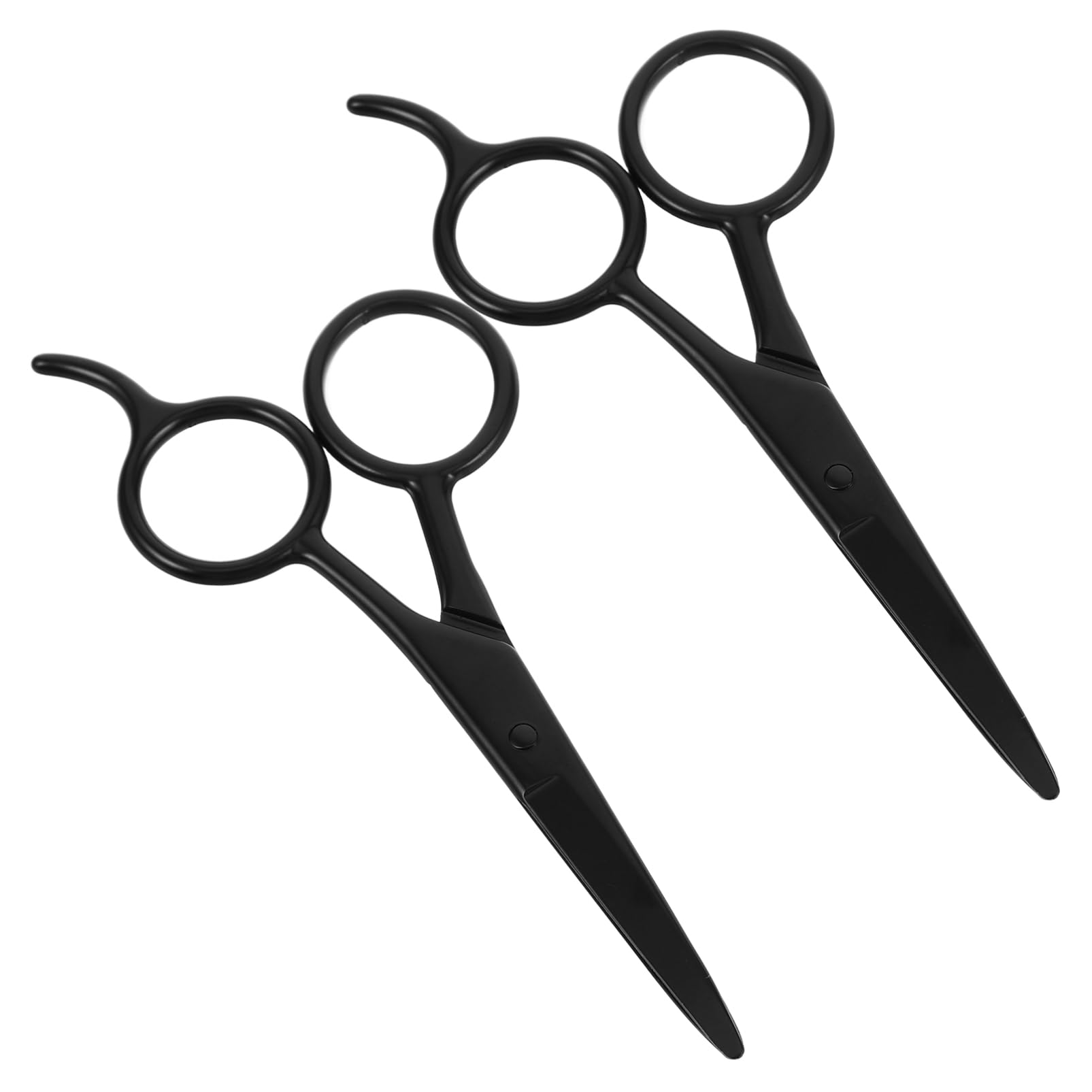 PLAFOPE Precision Trimming Scissors 2pcs Scissors Eyebrow Trimmer Beard Shaping Tool Stainless Steel Men's Grooming Kit