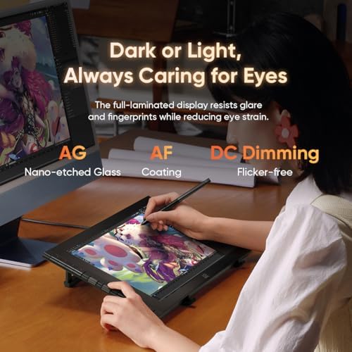Tableta digitalizadora XP-Pen Artist 16 3ra generación con pantalla de 15,4 pulgadas, stylus con 16.384 niveles de presión y guante profesional para artista miniatura 5