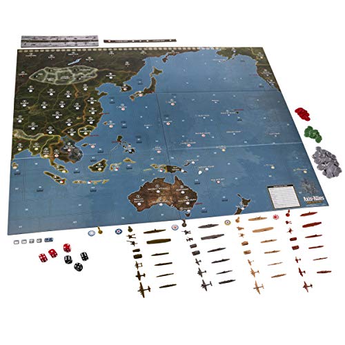 Avalon Hill Axis & Allies Pacific 1940 Second Edition WWII Strategy Board Game, with Extra Large Gameboard, Ages 12 and Up, 2-4 Players - Thumbnail 3