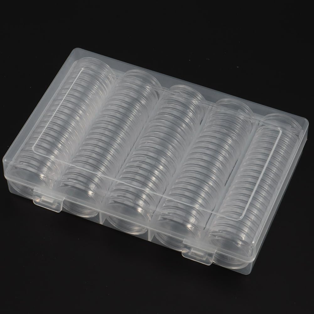 17/20/25/27/30mm Portamonete 400 Pezzi Capsule con Guarnizione in Schiuma, per Monete Professionale per Collezione di Monete