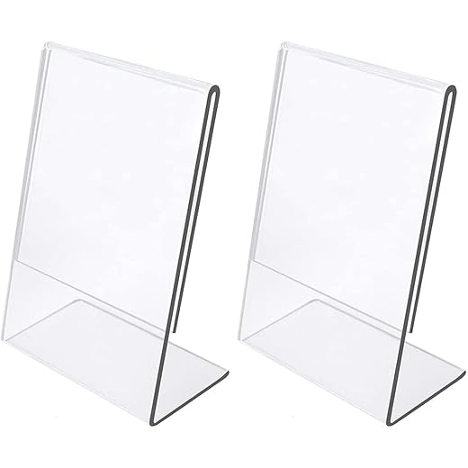 Acrylic QR Code Scanner Stand Holder 6x4 Inches