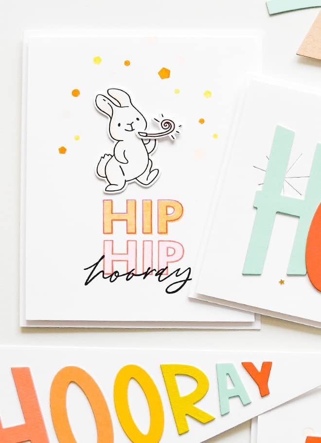 Miniatura 4 de Ellen Hutson, Essentials by Ellen, Juego de sellos y troqueles para fiestas, estampación, manualidades, tarjetas, álbumes de recortes, bricolaje,