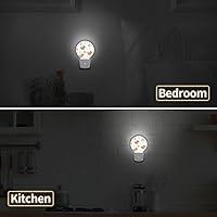 Vista 7 de Night Lights Plug Into Wall Dusk to Dawn with Light Sensors Round Led Night Light for Adults Bedroom Bathroom 2 Pack Cute Bear Moon
