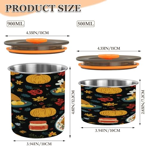 Envase hermético de acero inoxidable para café 17oz miniatura 2