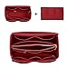 Purse Organzier, Bag Organizer with Metal Zipper (Large, Red)