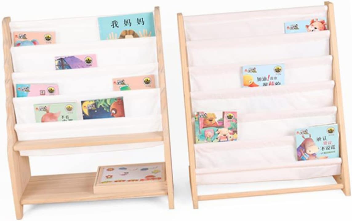 1pc Nordic Girl's Book Display Rack Simple Organizer for Magazines Newspapers and Books Easy to Assemble Space-Saving Storage for Boys and Girls Rooms
