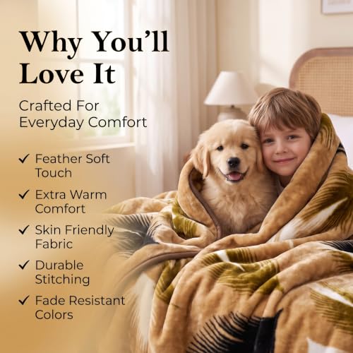 Image of HOMEKART Single Bed Plush Mink Blanket|Soft Velvet Fleece Blanket|Lightweight Yet Warm AC & Winter Blanket | Breathable, Cozy & Skin-Friendly for Home, Bedroom & Travel |56 x 80 Inches| Warm Taupe
