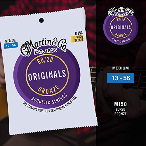 Martin M-150 Cordes pour Guitare acoustique Medium - Les Beatles, Paul McCartney, John Lennon, RIngo Starr, George Harrison Martin M-150 Cordes pour Guitare acoustique Medium – Image 4