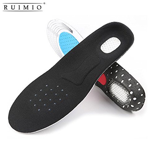 S : RUIMIO Unisex Gel Orthotic Arch Supports Sport Running Insoles Insert Shoe Pad Arch Support Cushion for Men Women Foot Care