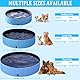 Taeku Hundepool für Große Kleine Hunde, Faltbare Haustier Planschbecken PVC rutschfest Pools Verschleißfest Schwimmbecken Hundebadewanne (Bleu 120 * 30cm)