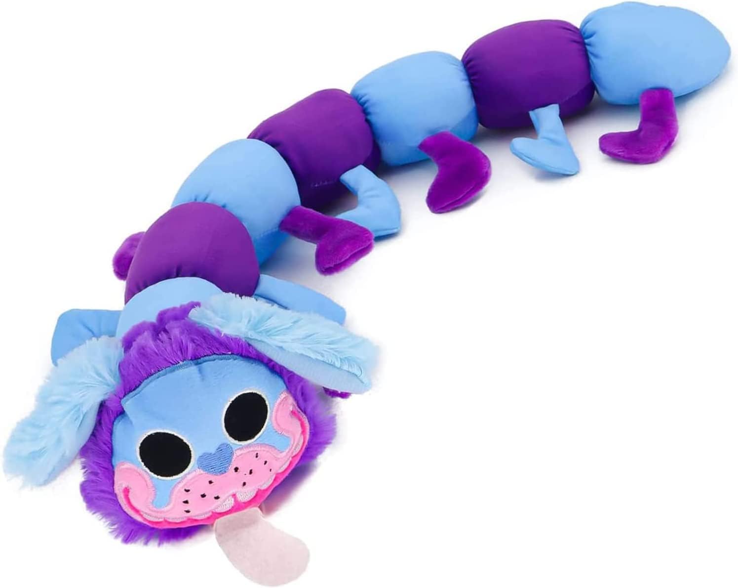 2022 New 31.5 Inch Pj Pug a Pillar Caterpillar Plush Doll Big Plushie Toy Cute Smile Friendly Nice Blue Purple Stuffed Pillow Next Day Delivery Good Gift For Girls Boys Girlfriend And Kids
