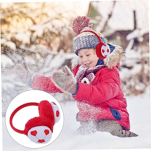 1pcs Lovely Plush Earmuff for Boy Girl Warm Ear Cover Flexible Band for School and Outdoor Activities Cute Soccer Design for Boys and Girls4