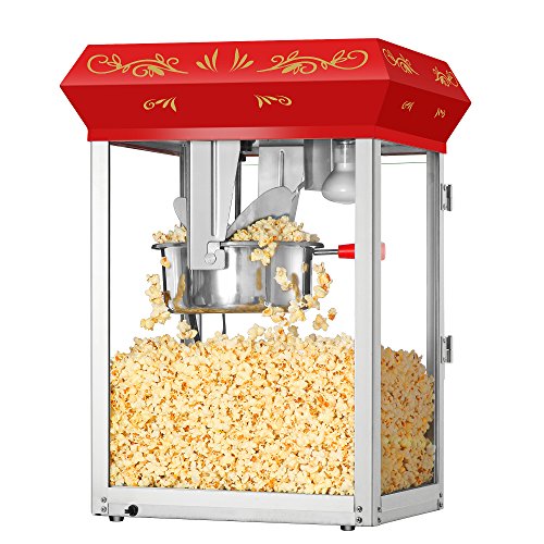 Superior Popcorn Company 4645 SPC MOVIENGHT RED TOP 8OZ Movie Night Countertop Popcorn Machine - 3 Gallon Popper thumb #5