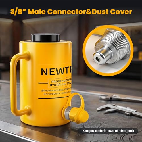 Image of NEWTRY 30 ton Hydraulic Hollow Jack Cylinder 2'' Stroke Porta Power Ram Industrial Lifting Jack Retract Automatically