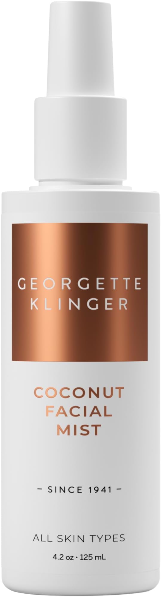 Coconut Facial Mist - Hydrating, Long-Lasting Makeup Setting Spray with Moisturizing Antioxidants for Dewy Matte Face, Protects and Plumps Dehydrated Skin - 4.2 oz by Georgette Klinger