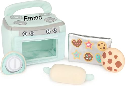 Miniatura 1 de Baby Playset Kitchen Baking Playset Plush Soft Crinkle Rattle Toys Baby Play Set con nombre personalizado - 8 pulgadas
