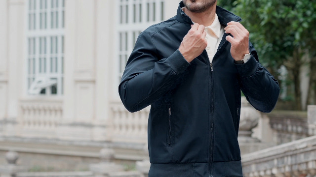 Blouson Homme Léger Veste Militaire Chaud Jacket Casual Hiver Printemps Automne Aviateur Col Montant Veste Zippée Grande Taille Couleur Unie Pour Homme Veste Homme Jacket Aviateur Col Montant