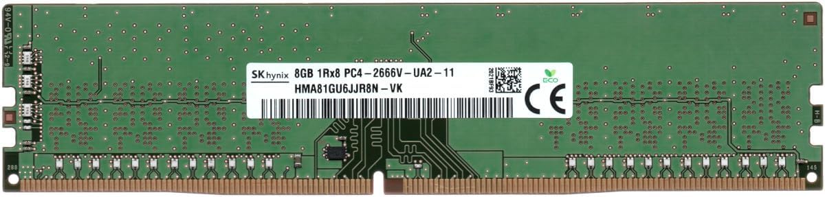 HMA81GU6JJR8N-VK HYNIX 8GB 1RX8 PC4-2666V-U Memory Module (1X8GB)