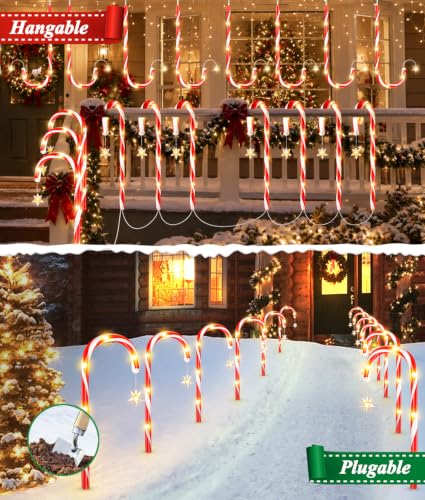 Amazon – Ahaorigin 12-Pack Solar Candy Cane Christmas Lights - image 6