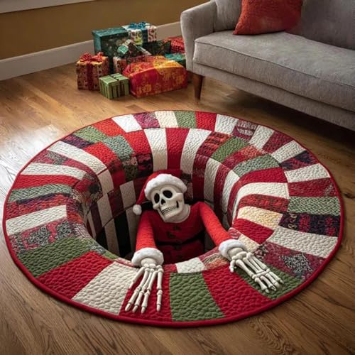Tapis de Noël 3D pour décoration d'hiver de cuisine et salon