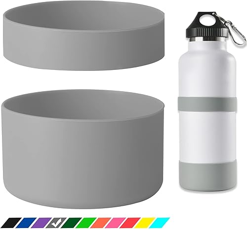 Miniatura 6 de Greant Funda protectora doble para botella de agua compatible con Hydro Flask, funda flexible de silicona compatible con funda Hydroflask, funda