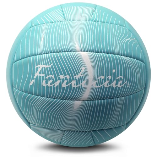 Fantecia Pelota de Voleibol con Bomba Oficial tamaño 5 Suave al Tacto Voleibol Interior al Aire Libre Entrenamiento Partido Playa Piscina para Adultos