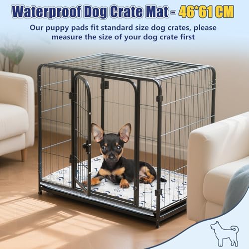PmakeEorT Inkontinenzunterlage Waschbar PIPI Matten für Hunde, 2 Stück Welpen Unterlagen wasserdichte Trainingspads für Hunde, 46 x 61 cm