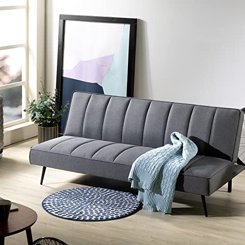 ZINUS Quinn Clic Clac Schlafsofa - 2-in-1 Klappsofa - Geeignet für Gästezimmer und kleine Räume - Dunkelgrau ZINUS Quinn Clic Clac Schlafsofa - 2-in-1 Klappsofa - Geeignet für Gästezimmer und kleine Räume - Dunkelgrau