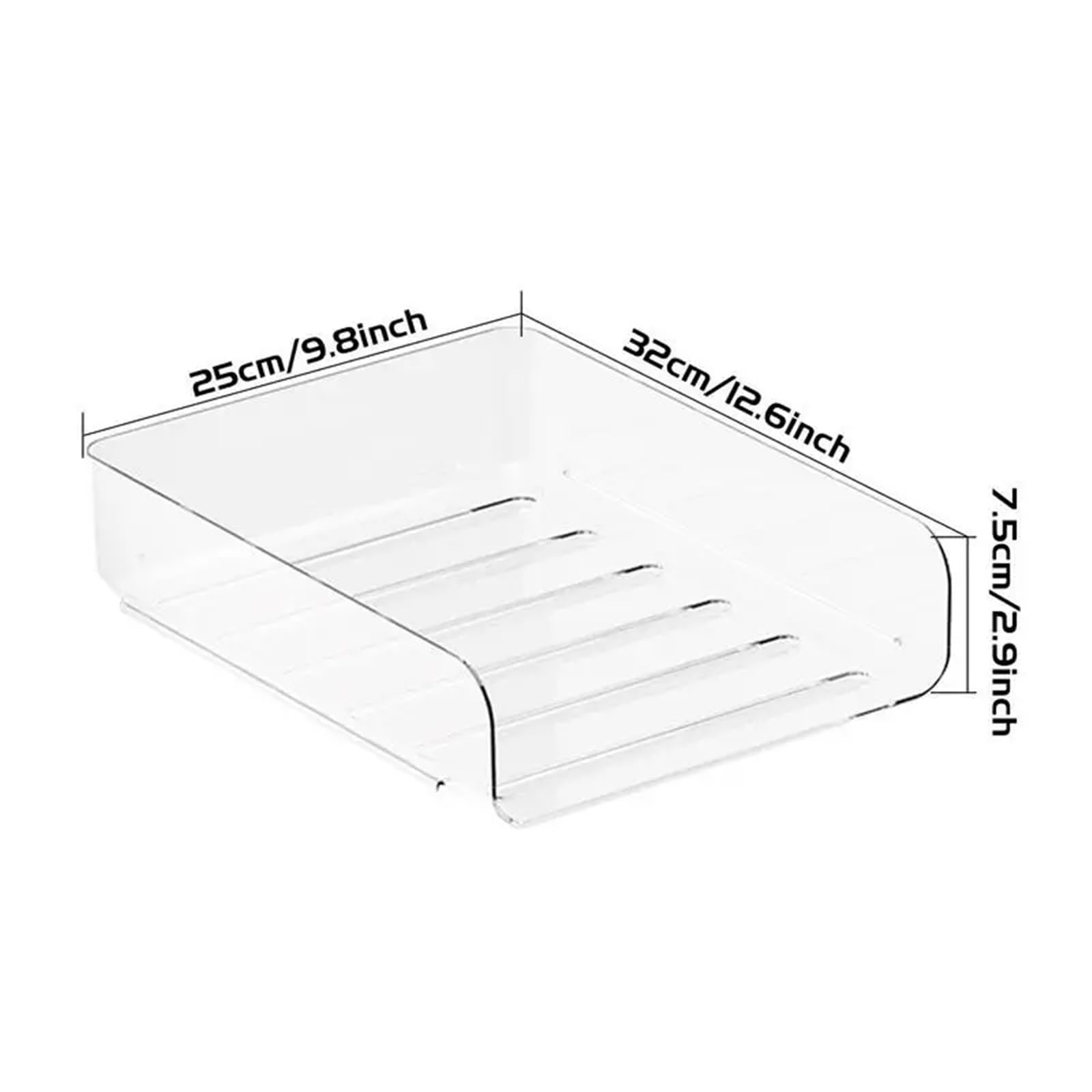 Bandeja para Cartas Organizador de Bandeja Archivos Escritorio Transparente, Organizador Papel for Documentos A4, Estante for Libros, Soporte Almacenamiento(S)