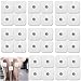 Produktbild 48 Pads Nachkaufset selbstklebende Gel-Elektroden Pads, 50 x 50mm Selbstklebende Eletroden Geraet Elektroden für Sanitas & Beurer Tens Maschinen Tens Pads mit 3.5mm Druckknopfverbindung (48)