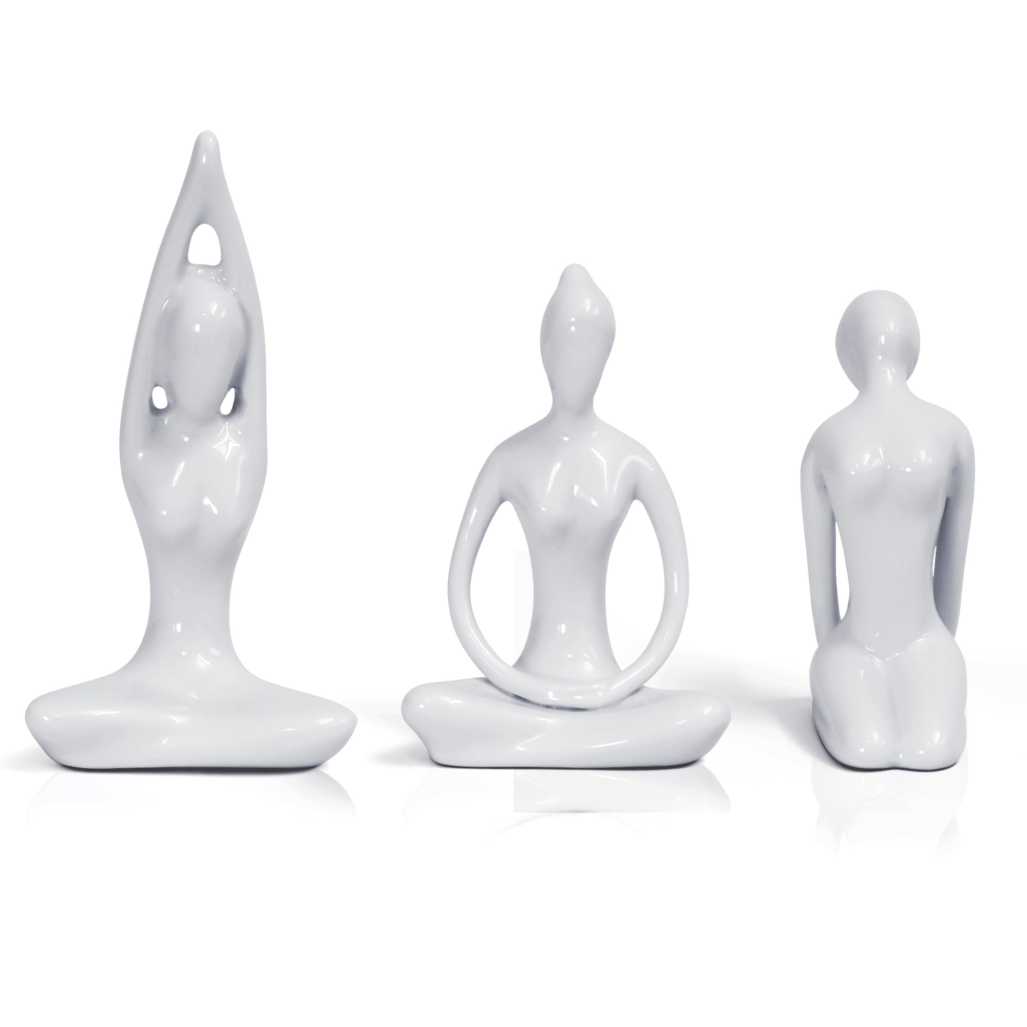 SHANTI NATION - Shanti Art III - Set of beautiful yoga figures - ideal for decoration - packaging - for yoga, pilates, meditation - also as a gift for birthdays and Christmas