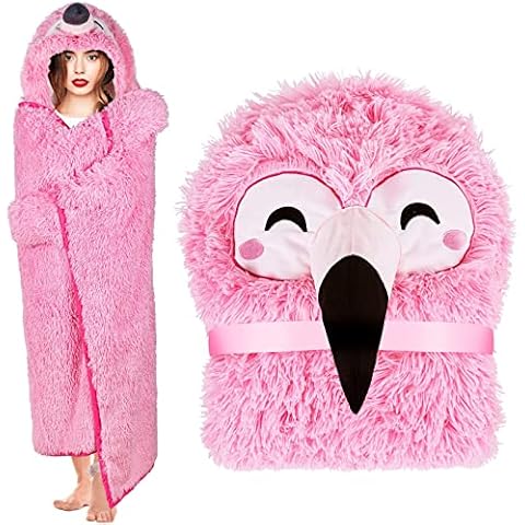 LGZY Oversized Blanket Hoodie, Hooded Blanket Men Wearable Fleece Blanket with Button, Sloth Wearable Blanket Super Soft Warm Comfortable Blanket Hoodie, One Size,A4 Cover