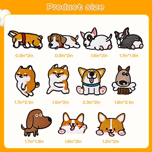 11Pcs Cute Dog Patches, Iron On/Sew On Puppy Applique, Cute Dog Patches For Dresses Jeans Hats Shoes Shirts Jackets Backpacks #TOP2