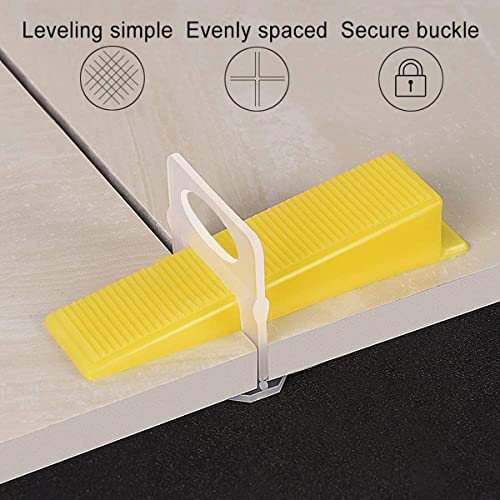 Tile Leveling System Clips - 500-Piece Diy Tiles Leveler Spacers - Tile Leveling System For Professional Ceramic Tile And Stone Installation (1/8 Inch) #TOP2