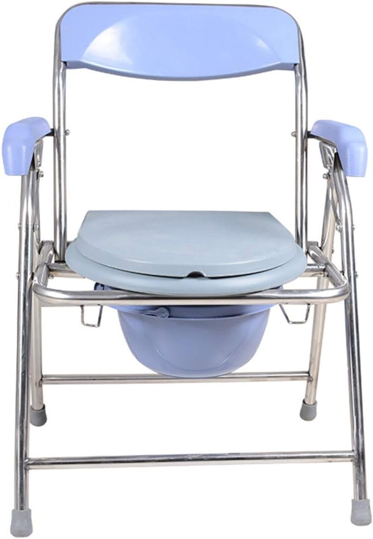 Medical Steel Folding Bedside Commode Heavy Drive Seat