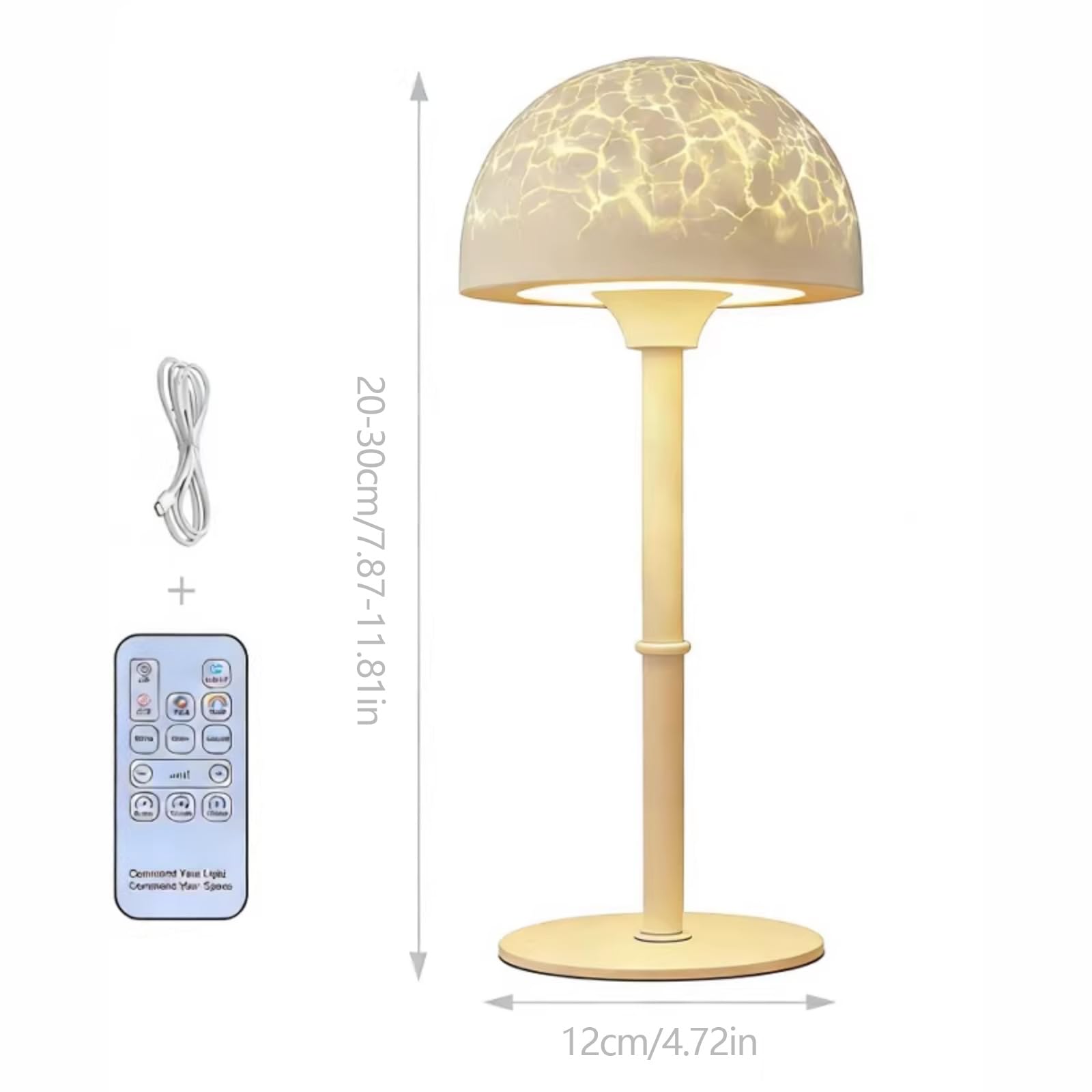 Luz nocturna LED multifuncional con proyección de olas oceánicas y ajuste de brillo ajustable, luz nocturna LED de estado de ánimo