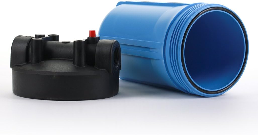 Hydronix HF45-10BLBK15PR Water Filter Housing 10" - 1.5" Ports w/PR