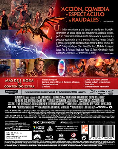 Regalo para fans Dungeons & Dragons Honor Entre Ladrones 4K con 6 postales coleccionables y Blu-ray 3