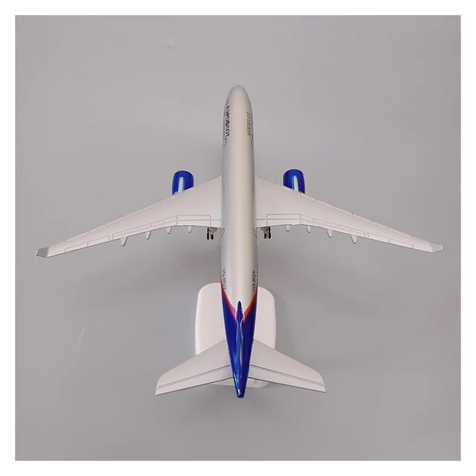 Modello di aereo in metallo pressofuso da 20 cm per Russian Airlines Airbus 330 A330 con supporto Modello di Aereo in lega