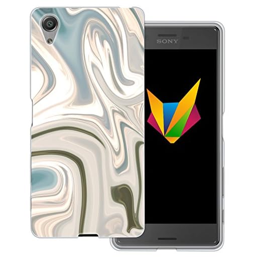 MOBILEFOX Flytande transparent silikon TPU skyddsskal 0,7 mm tunn mobiltelefon mjukt fodral för Sony Xperia – Clear Back Cover övergång genomskinligt skal, Sony Xperia X, Flytande brunt guld
