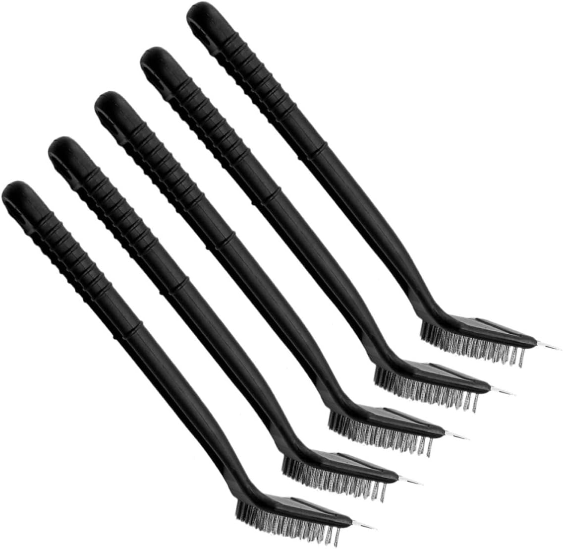 Homoyoyo Portable Bird Cage Cleaning Brush and Easy Storage 5pcs with Stainless Steel Shovel and Plastic Handle, Efficient and Convenient Tool for Bird Cage Maintenance