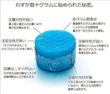 Amazon.co.jp: ニイタカ 固形燃料 カエン ニューエースE 25g 40