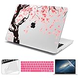 Batianda 2018 2017 / 2016 MacBook Pro 13 Case,Cherry Blossoms Design Crystal Clear Hard Cover for Latest MacBook Pro 13 inch with/without Touch Bar Model:A1706 & A1708 A1989