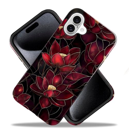 Coque iPhone 16 Plus antichoc pour éviter les rayures et bris d'écran lotus